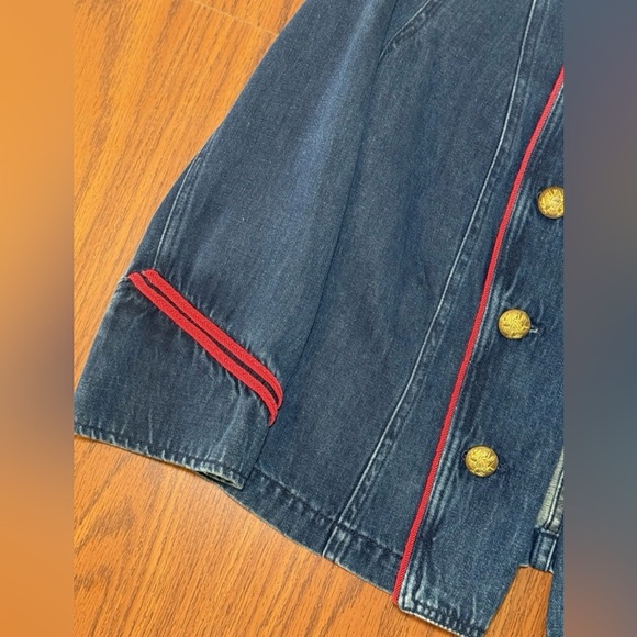 Vintage Distressed Ralph Lauren Womens XL Jacket Military Band Double Breasted - Picture 3 of 9